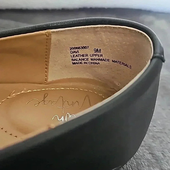 CROWN VINTAGE Davi Leather Flat Shoes - Picture 2 of 8